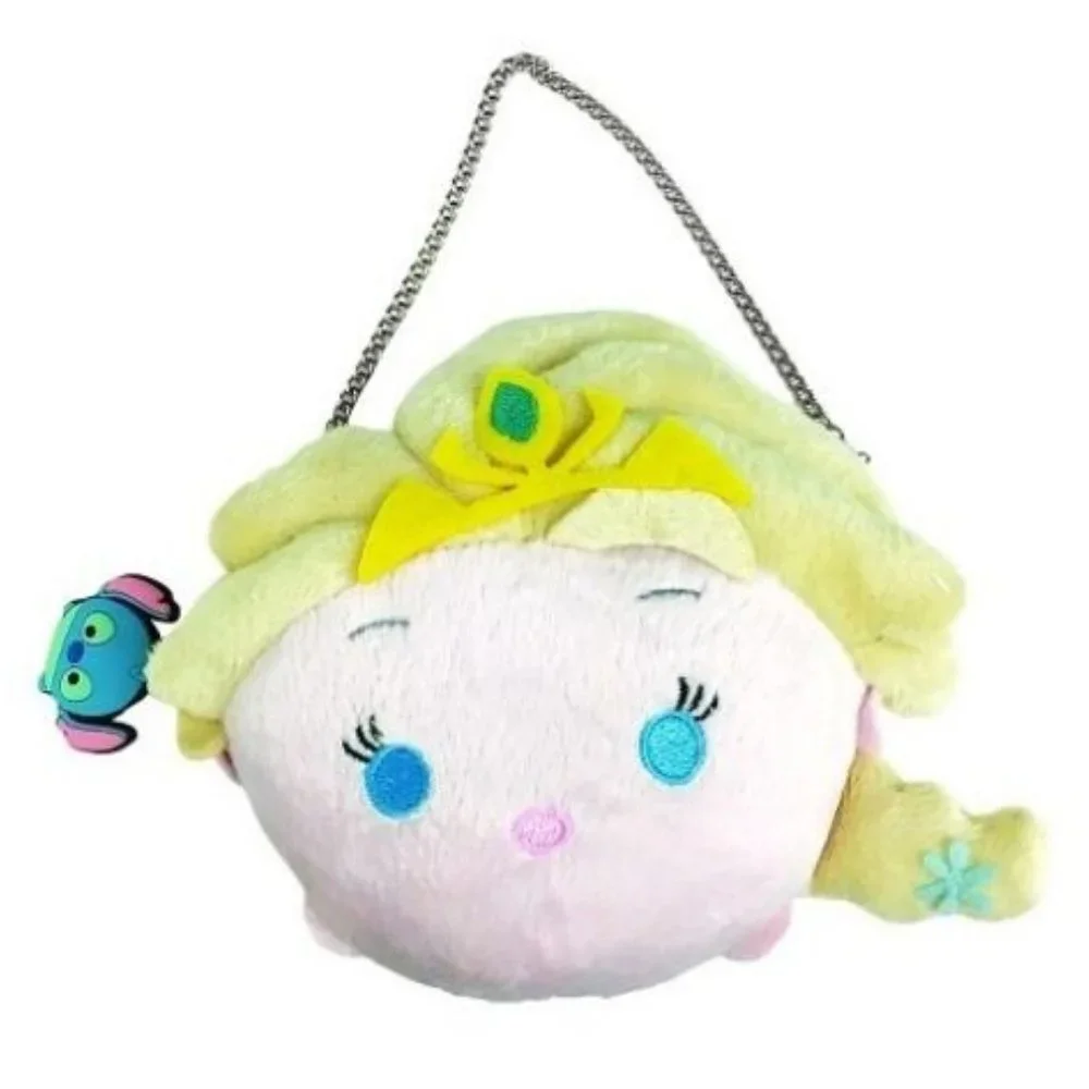 Disney Frozen Elsa tsum tsum Yellow Plush Purse Bag Chain Strap